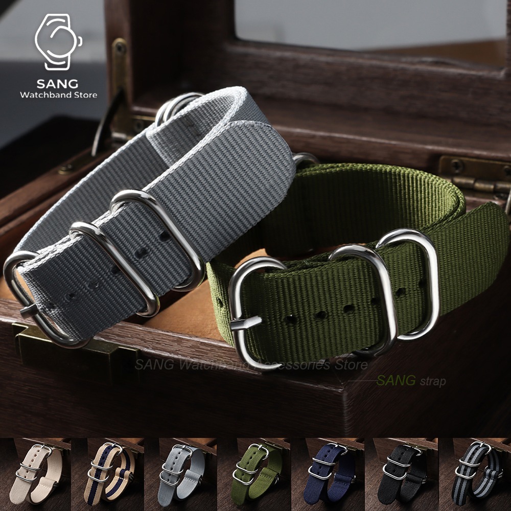 Nato Strap Nylon - 18mm 20mm 22mm 24mm Army Sport
