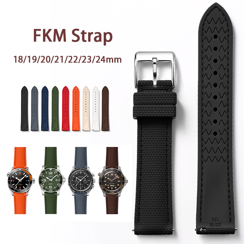 Rubber Strap Diver - Universal Strap for Blancpain FKM Fluoro