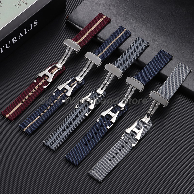 Woven Canvas Fabric Watch Band - Suede Strap Watch 评论和价格