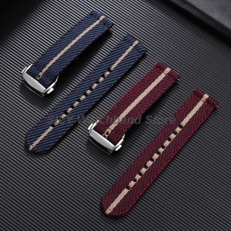 Woven Canvas Fabric Watch Band - Suede Strap Watch 评论和价格