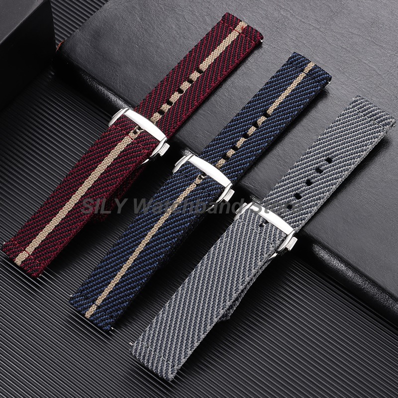 Woven Canvas Fabric Watch Band - Suede Strap Watch 评论和价格
