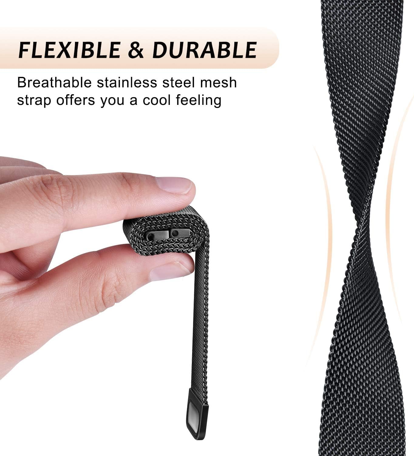 14mm Milanese Loop For Garmin  - Milanese Loop Magnetic 评论和价格