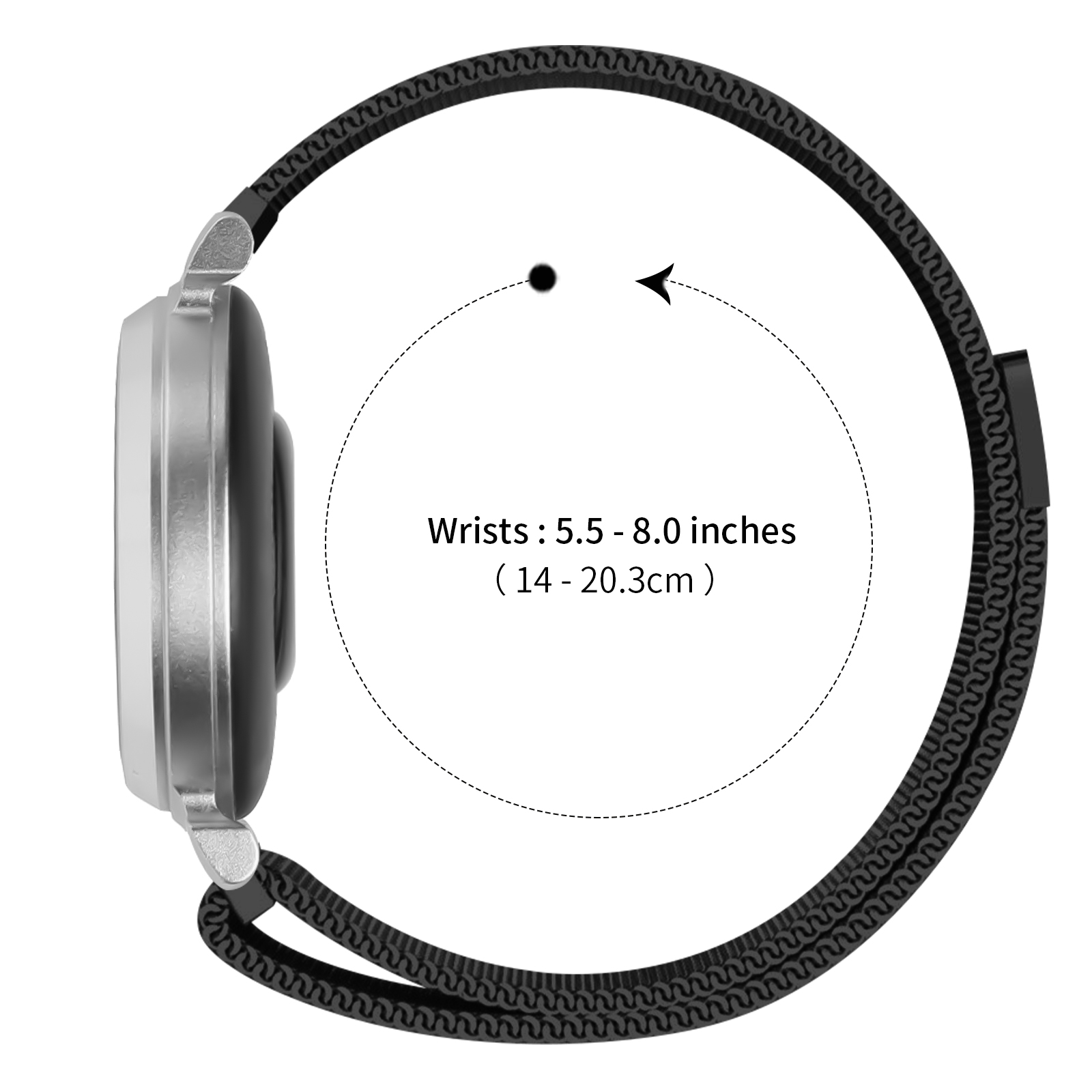 14mm Milanese Loop For Garmin  - Milanese Loop Magnetic 评论和价格