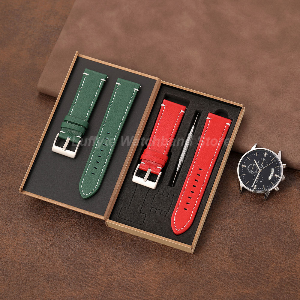 Double Sided Litchi Texture St - Suede Strap Watch 评论和价格