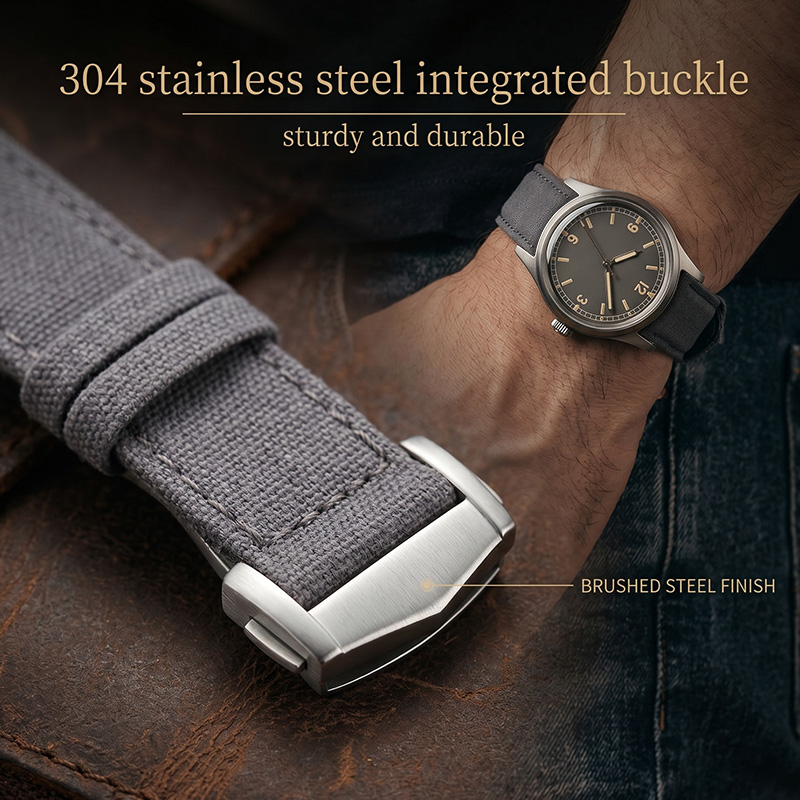 Canvas Watch Strap 18/20/22mm  - Canvas Strap Watch 评论和价格