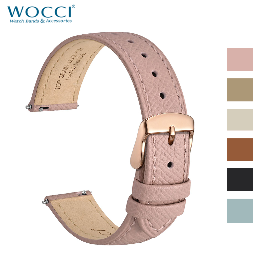 WOCCI Top Grain Leather Watch  - Leather Strap Quick Release 评论和价格